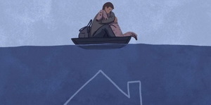 «Гэта экацыд!» Украінскія мастакі адрэагавалі на трагедыю, выкліканую падрывам плаціны Кахоўскай ГЭС