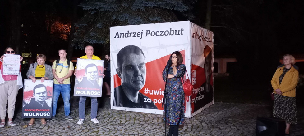 Акцыя салідарнасці з Анджэем Пачобутам у Беластоку   