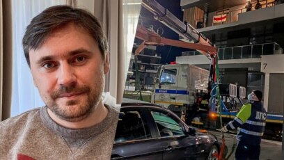 Жыхара Менскага раёну, у якога за нацыянальны сьцяг на бальконе забралі машыну, затрымалі і будуць судзіць