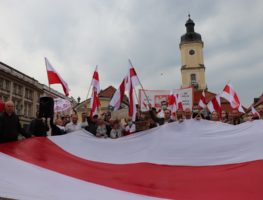 Акцыя „Салідарныя з Беларуссю” ў Беластоку