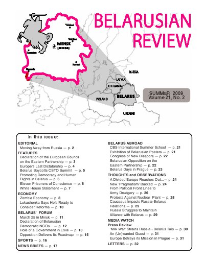 Belarusian Review Volume 21, No. 2