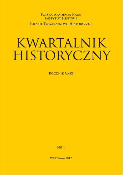 Kwartalnik historyczny 1 / 2012