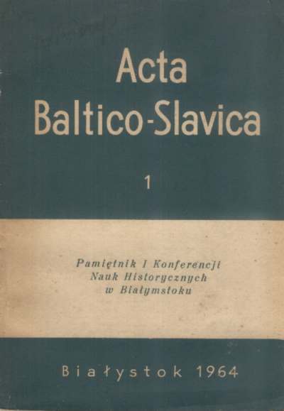 Acta Baltico-Slavica 1