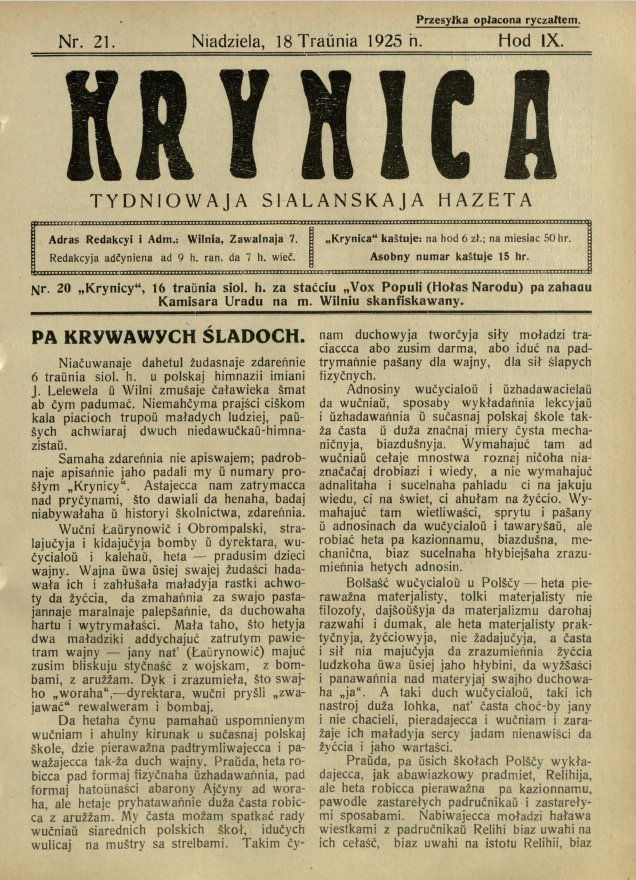Krynica 21/1925