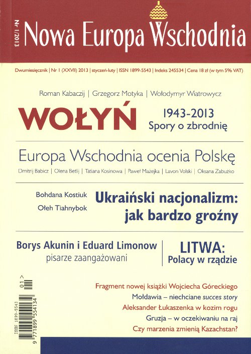 Nowa Europa Wschodnia 1 (27) 2013