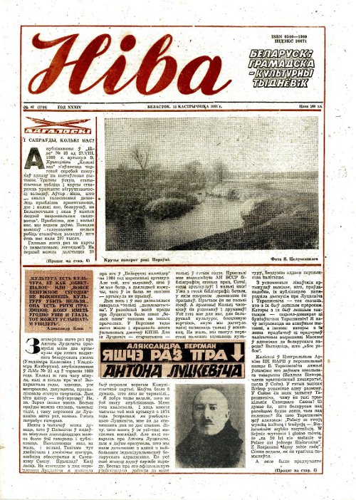 Ніва 42 (1744) 1989