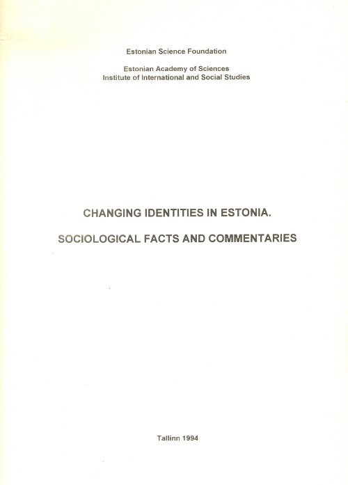 Changing identities in Estonia