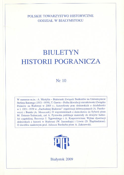 Biuletyn Historii Pogranicza 10