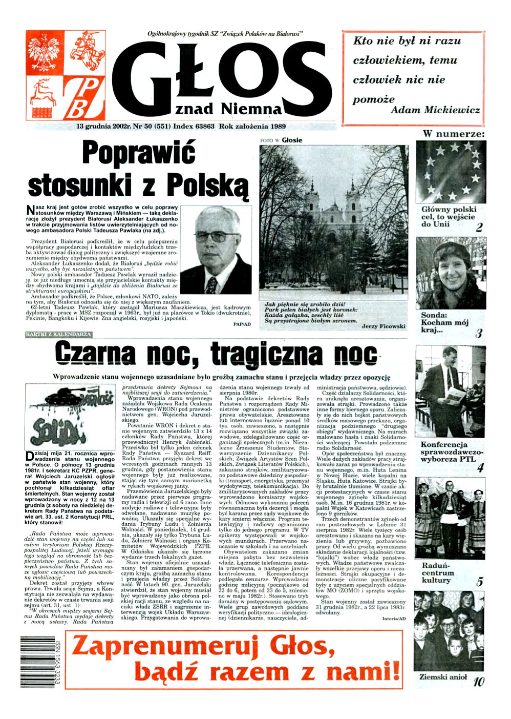 Głos znad Niemna 50 (551) 2002