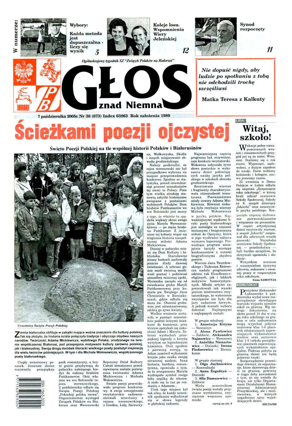 Głos znad Niemna 36 (693) 2005