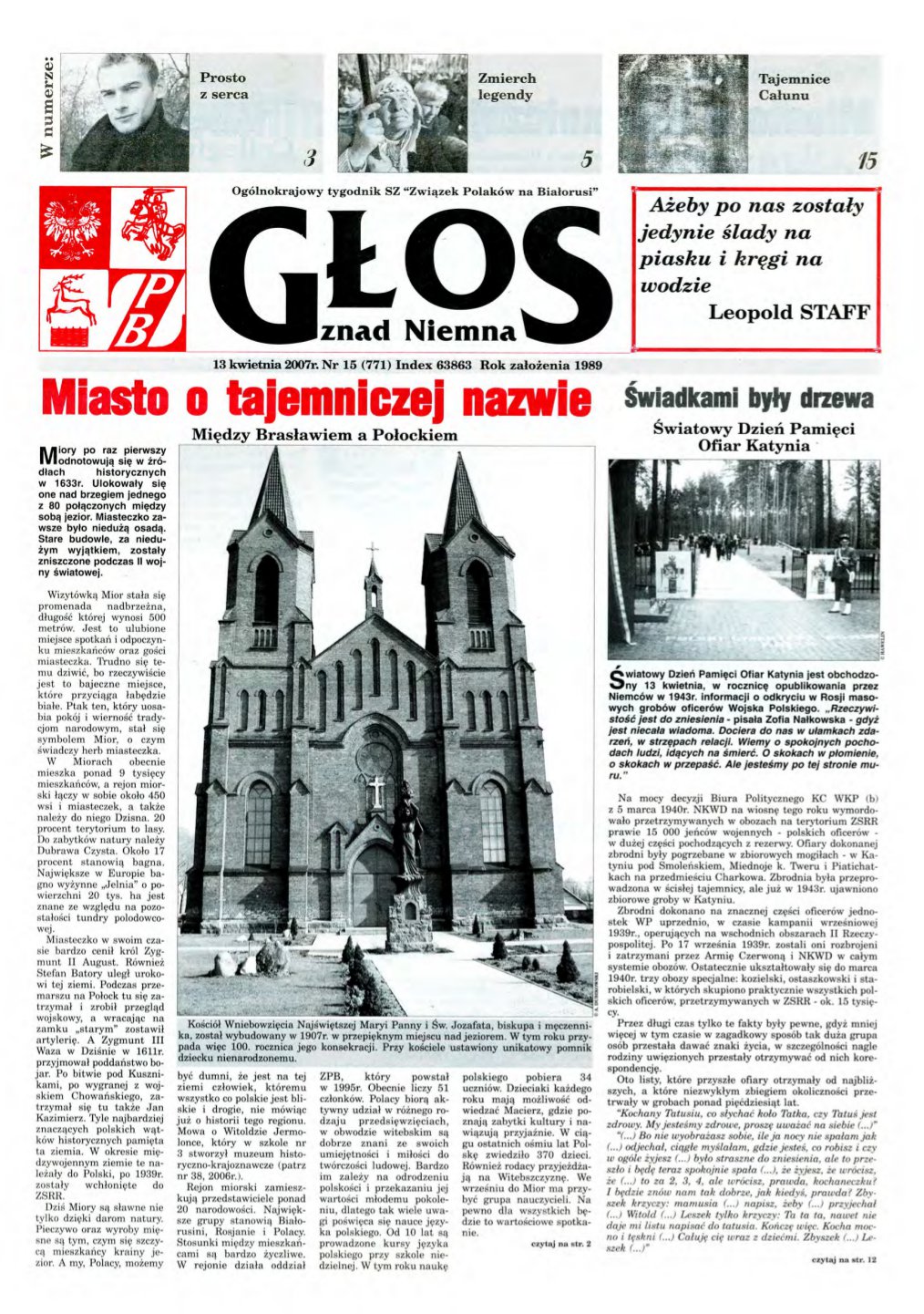 Głos znad Niemna 15 (771) 2007