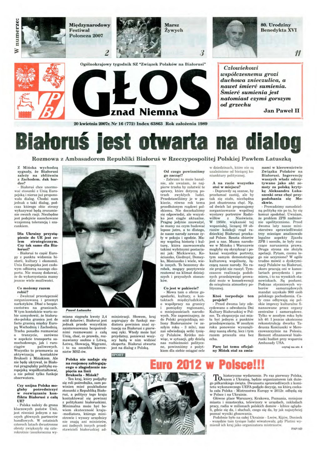 Głos znad Niemna 16 (772) 2007