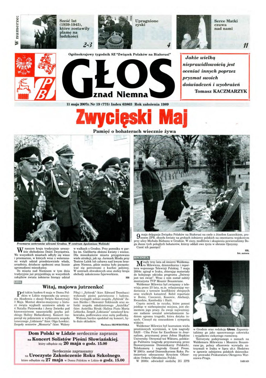 Głos znad Niemna 19 (775) 2007
