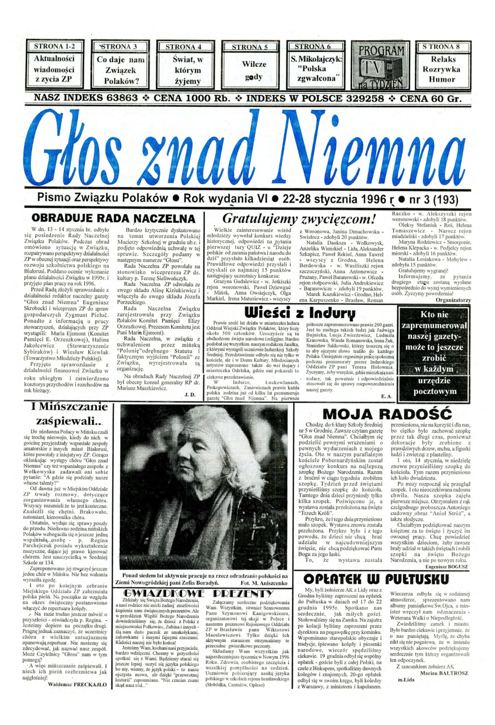 Głos znad Niemna 3 (193) 1996