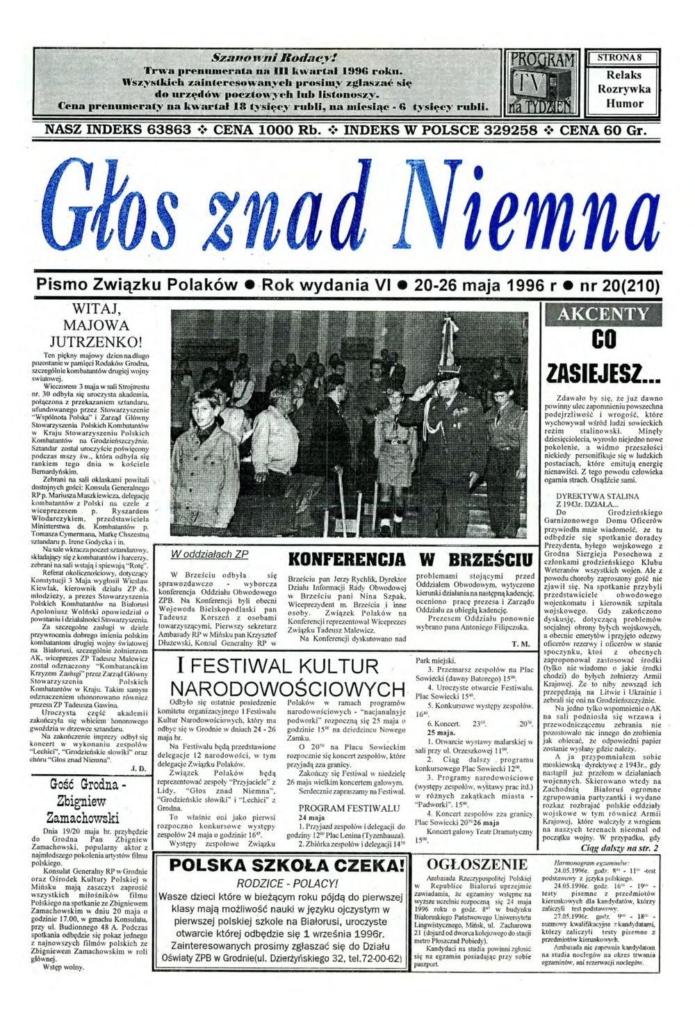 Głos znad Niemna 20 (210) 1996