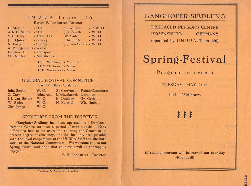 Праграма Вясновага фэстывалю DP у Рэгенсбургу