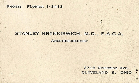 Візытоўка Станіслава Грынкевіча