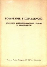 Powstanie i działalność Białoruskiej Włościańsko-Robotniczej Hromady na Białostocczyźnie
