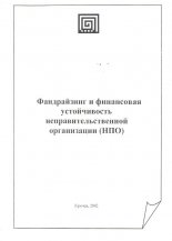 Фандрайзинг и финансовая устойчивость неправительственной организации